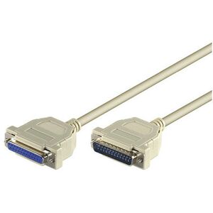 MicroConnect DB-25 - DB-25, 3m, Beżowy (MODGR3)