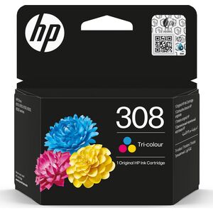 HP 308 Tri-color Original Ink Cartridge