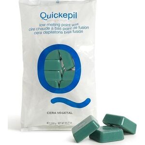 Quickepil QUICKEPIL WOSK DO DEPILACJI TWARDY BEZPASKOWY DO DEPILACJI VEGETAL 1 KG ZIELONY