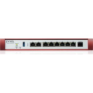 Zapora sieciowa ZyXEL Zyxel USG FLEX200 HP Series, User-definable ports with 1*2.5G, 1*2.5G( PoE+) & 6*1G, 1*USB (device only)