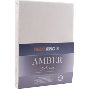Decoking Prześcieradło Amber kremowe r. 140x200 cm