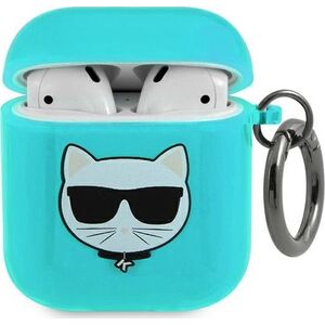 Karl Lagerfeld Etui ochronne KLA2UCHFL Choupette do AirPods 1/2 niebieskie