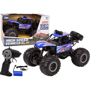 LeanToys Auto Terenowe Zdalnie Sterowane RC 1:8  Amortyzatory Niebieskie
