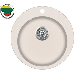 Zlewozmywak Aquasanita Dirbtinio granito virtuvinė plautuvė Aquasanita Clarus SR100, 111 Silica