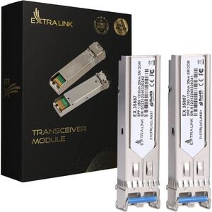 ExtraLink Extralink SFP 1.25G 2-pack | Moduł SFP | 1,25Gbps, LC/UPC, 1310nm, 20km, single mode, DOM