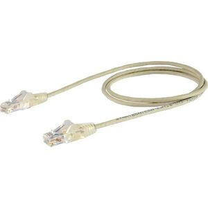 StarTech STARTECH.COM 2,5m Cat6-Kabel - Schlankes Cat6-Patchkabel - Grau - Snagless-RJ45-Steckverbinder - LSZH - 28 AWG Kupferdraht