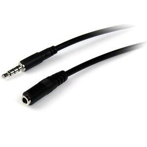 Kabel StarTech Jack 3.5mm - Jack 3.5mm 1m czarny (MUHSMF1M)