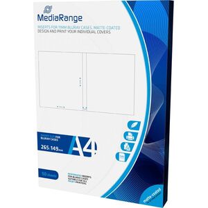 MediaRange Wkładki do pudełek Blu-Ray 50 sztuk (MRINK123)