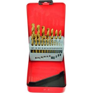Wiertło Geko KPL.WIERTEŁ 19SZT.1-10MM POW.TYT. MET.BOX(40) G38234 GEKO