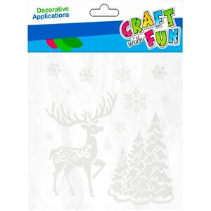 Craft with Fun OZDOBA BN NAKLEJKI NA SZYBE RENIFER CF 12/144