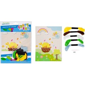 Craft with Fun ZESTAW KREATYWNY WIELKANOCNY KURCZAK CRAFT WITH FUN 445963