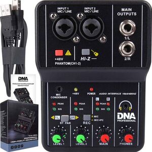 DNA DNA MIX 2 mikser 2-kanałowy phantom interfejs USB