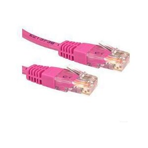 MicroConnect RJ-45/RJ-45, kat.6, U/UTP, różowy, 5m (UTP605PI)