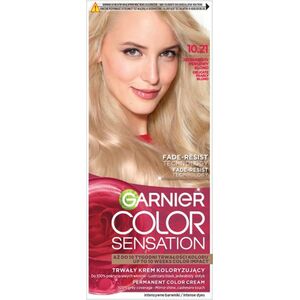 Garnier GARNIER Color Sensation Krem koloryzujący nr 10.21 - Jedwabisty Perłowy Blond 1op.
