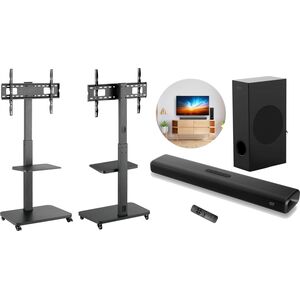 Mozos Mozos MSTV mobilny stojak tv stand do telewizora + Soundbar THEATER