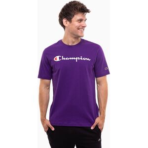 Champion Koszulka męska Champion SS Tee fioletowa 220256 VS025 XL