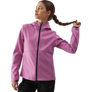 4f Kurtka damska softshell 4F F285 różowa 4FWAW24TSOFF285 54S L