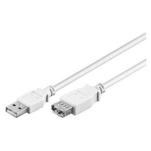 Kabel USB Goobay USB-A - USB-A 3 m Biały (50961)