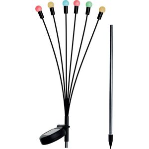 Saska Garden LAMPA SOLARNA TAŃCZĄCE NA WIETRZE KULECZKI KOLOROWE 6 LED 72CM
