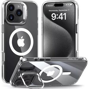 4kom.pl Etui do iPhone 16 Pro MagStand MagSafe na telefon Clear
