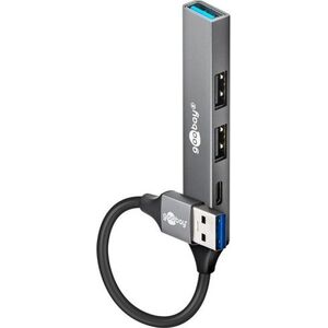 Slim 4-portowy koncentrator USB, USB-A na USB-C™/USB-A, USB 3.2
