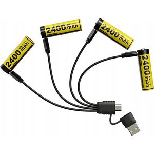 BATTERY RECH. LI-ION AA 1.5V/4PACK NH2400 NITECORE