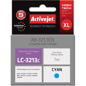 Tusz Activejet Tusz Activejet AB-3213CN (zamiennik Brother LC3213C| Supreme| 7 ml| błękitny)