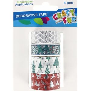 Craft with Fun OZDOBA BN TASMA SPRZYL 4M MIX 4SZT CF 12/96