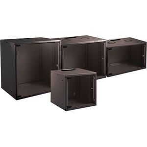 Obudowa serwerowa EFB EFB 48,3cm 19Zoll 12HE Wandgehaeuse Schrank Verteiler BASIC Tiefe 450mm 1-teilig Flat Pack RAL9005 SCHWARZ (WGB-1912TS.45) - 3432926