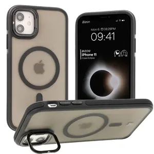 Bizon Case Eclipse Apple iPhone 11 smoky with a black frame