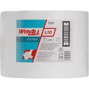 WYPALL 7141 - WYPALL L10 Extra, Czyściwo w bardzo dużej roli, białe, 1 warstwa - 1500 odcinków