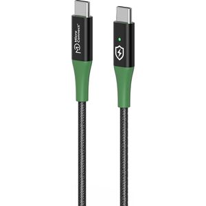 Καλώδιο USB MicroConnect Μικροσύνδεση MC-SMART USB-C-C-01 Καλώδιο USB USB 2.0 1 m USB C Μαύρο, πράσινο 13920586 5715063388327