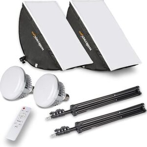 Lampa studyjna Walimex walimex pro LED 60W Softbox 40x60cm Bi color Kit 2