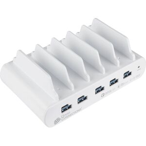 Alcasa Alcasa PCA-D006W Διοργανωτής σταθμών φόρτισης Freestanding White 13840450 4014620000000