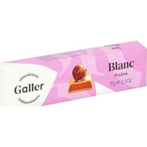 Chocolate bar Galler White Praline, 70 g
