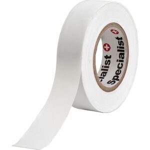 SPECIALIST+ insulating tape, 0.13 x 19 mm, white, 20 m