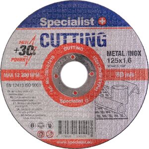 Specialist+ SPECIALIST+ δίσκος κοπής μετάλλου ΚΟΠΗ, 125x1,6x22 mm 14396191 4779039130120