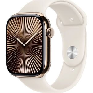 Smartwatch Apple Watch 10 GPS + Cellular 46mm Gold Titanium M/L Biały  (MWYY3QF/A)