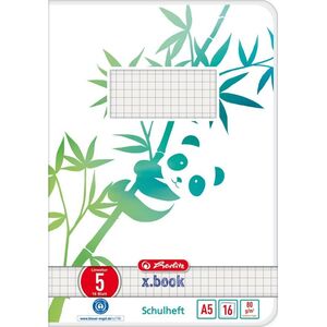 Herlitz Herlitz Schulheft A5 GREENline 16 Bl Lineatur 05 Panda 13812274 4008110296111