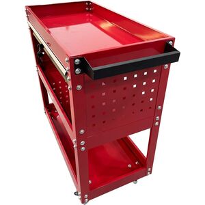 AWTOOLS WÓZEK WARSZTATOWY METALOWY 3 POZIOMY Z SZUFLADĄ