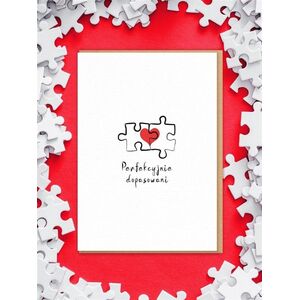 Nadwyraz.com Karnet Walentynki - Perfekcyjnie dopasowani