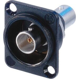 Neutrik Neutrik NTR-NBB75DFIB, BNC, Μαύρο, Ασημί, Ορείχαλκος, Πολυοξυμεθυλένιο (POM), PTFE, ψευδάργυρος χάλυβας, IEC 6016908, MIL 348A, 26 mm, 34 mm 13799540 2050000909641