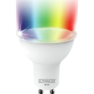 Schwaiger Schwaiger HAL550, Έξυπνος λαμπτήρας, Λευκό, ZigBee, LED, GU10, Μπλε, Πράσινο, Κόκκινο 13800416 4004005029512