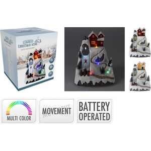 Χριστουγεννιάτικη διακόσμηση Nenurodyta ELECTRIC DECOR CHRISTM TOWN 21X17CM 3XAA 14249260 8721037060097