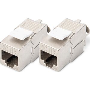 Digitus Digitus CAT 6A Keystone Module, θωρακισμένη, σύνδεση τοποθέτησης χωρίς εργαλεία - 2 σετ 13789301 4016032490555