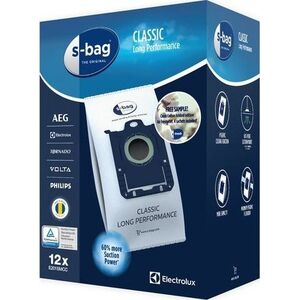 Τσάντα ηλεκτρική σκούπα Electrolux Electrolux Classic Long Performance E201SMCC S-Bag - pölypussi, 12 σετ 14165627 7319599033935