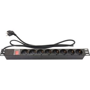 Καλώδιο τροφοδοσίας Alcasa Alcasa GC-N0076 Splitter 1,8 m 8 x Power Socket Indoor Black 13769656 4014619666348