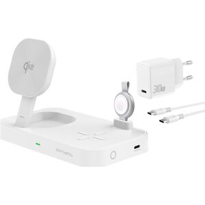 Φορτιστής 4smarts 4smarts Qi2 Ladestation Trident με MFi Fast Charger, λευκό 13782106 4252011908004