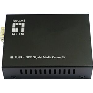 Konwerter światłowodowy LevelOne LevelOne Konverter GVT-2015 10/100/1000T>RJ45 to SFP 60W  sw