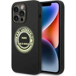 Karl Lagerfeld Karl Lagerfeld KLHCP14XSRSGRCK iPhone 14 Pro Max 6,7" hardcase czarny/black Silicone RSG NoSize